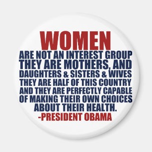Obama-Zitat der Frauen die Rechte Magnet