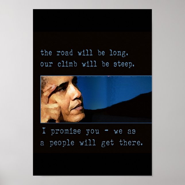 Obama Zitat Poster (Vorne)