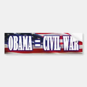 Obama = ziviler Kriegs-Autoaufkleber Autoaufkleber