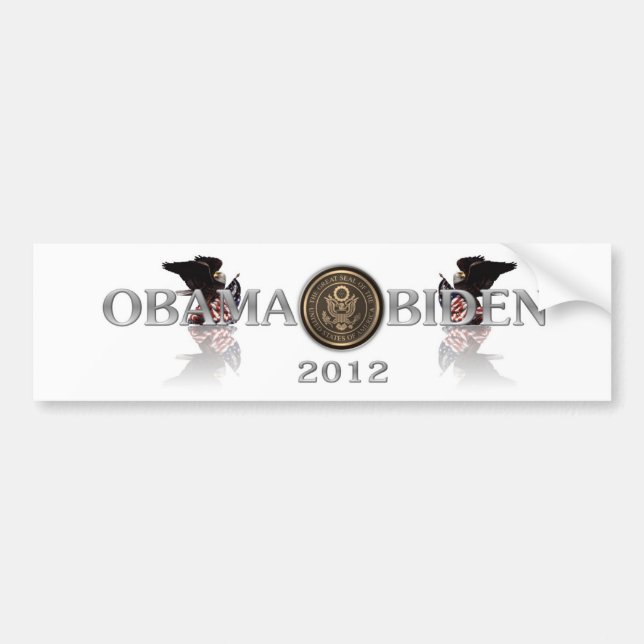 ObamaBiden2012bumpersticker Autoaufkleber (Vorne)