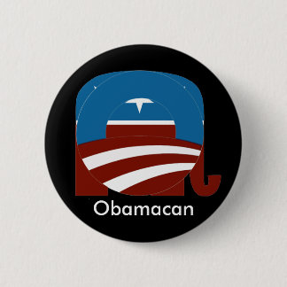 Obamacan Knopf, dunkel Button