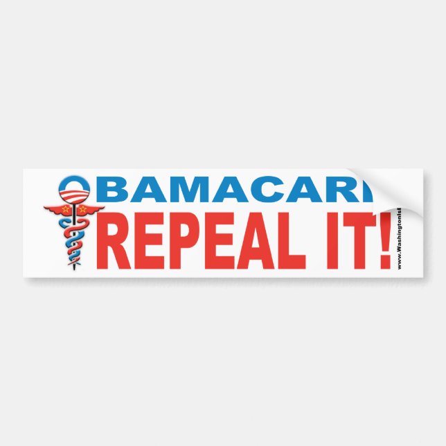 Obamacare AUFHEBUNG ES! Autoaufkleber (Vorne)
