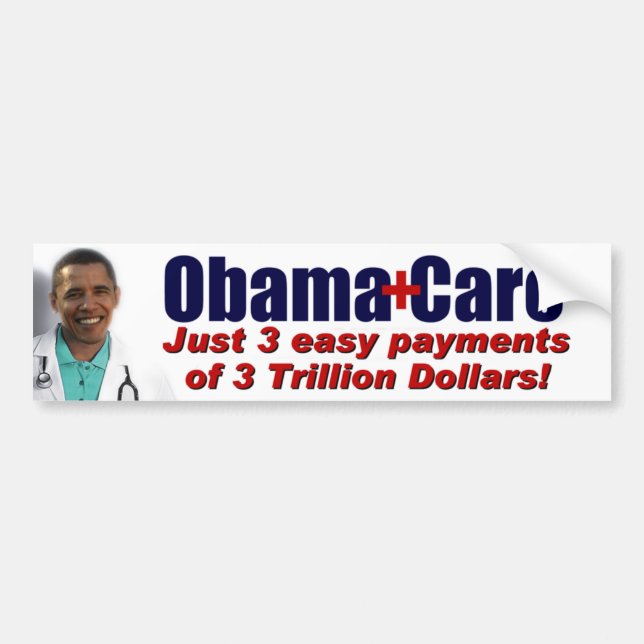 ObamaCare Autoaufkleber (Vorne)