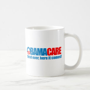 Obamacare - Biegung hierhin kommt sie Kaffeetasse