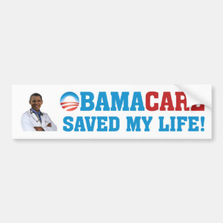 Obamacare rettete mein Leben! Autoaufkleber
