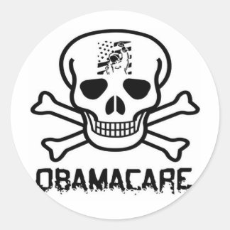 Obamacare Runder Aufkleber