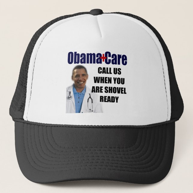 ObamaCare - Schaufel bereit Truckerkappe (Vorderseite)