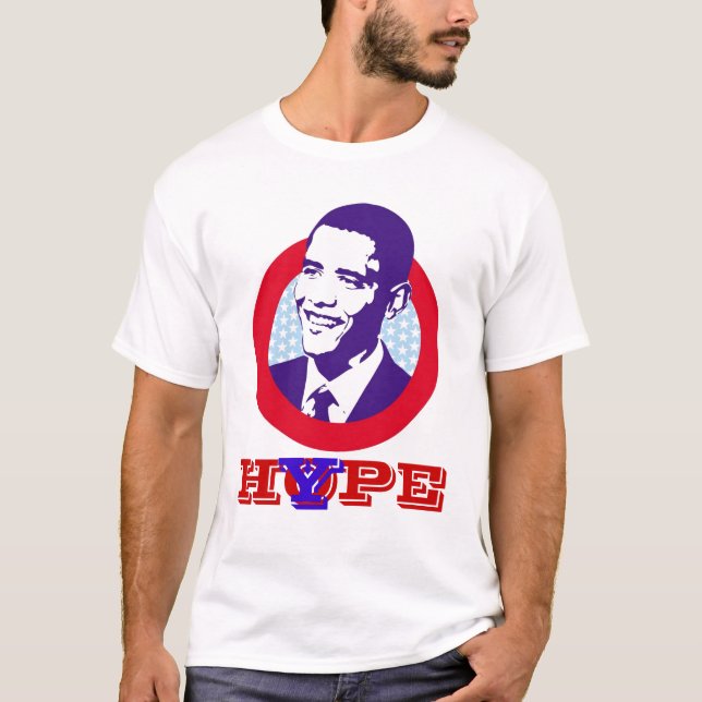 Obamahoffnung/-übertreibung T-Shirt (Vorderseite)