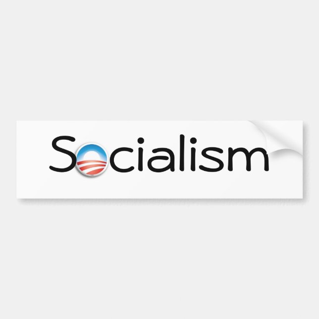 ObamaLogo, S cialism Autoaufkleber (Vorne)