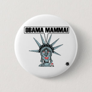 Obamamamma-Knopf Button