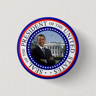 Obamaminiknopf - rotes weißes und blau button