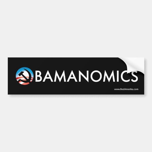 Obamanomics Hoffnungs-Hammer-Aufkleber Autoaufkleber (Vorne)