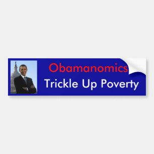 Obamanomics mit Bild Autoaufkleber