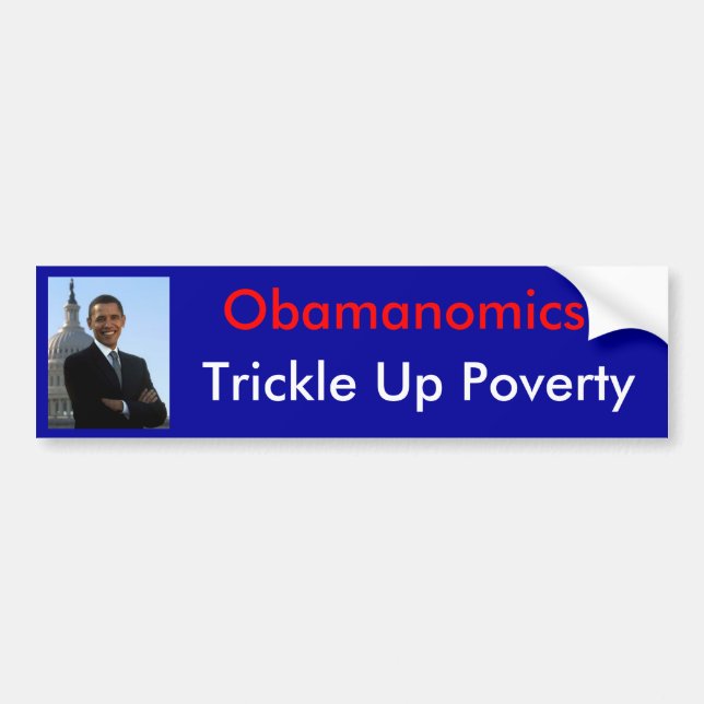 Obamanomics mit Bild Autoaufkleber (Vorne)