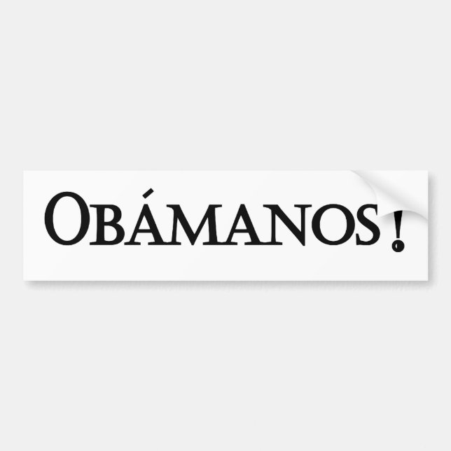 Obamanos Autoaufkleber (Vorne)