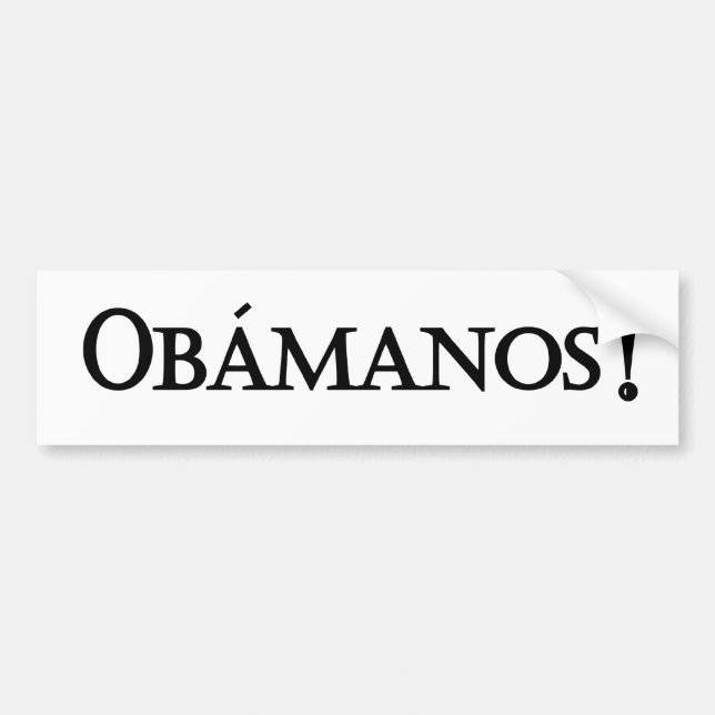 Obamanos Autoaufkleber (Vorne)