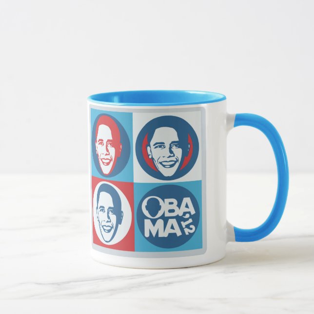 ObamaPop-Kunst-Tasse 2012 Tasse (Rechts)