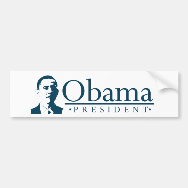 Obamapräsidentenporträt-Autoaufkleber Autoaufkleber (Vorne)