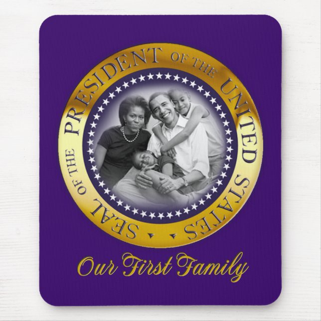 ObamapräsidentenSiegel-Porträt Mousepad (Vorne)