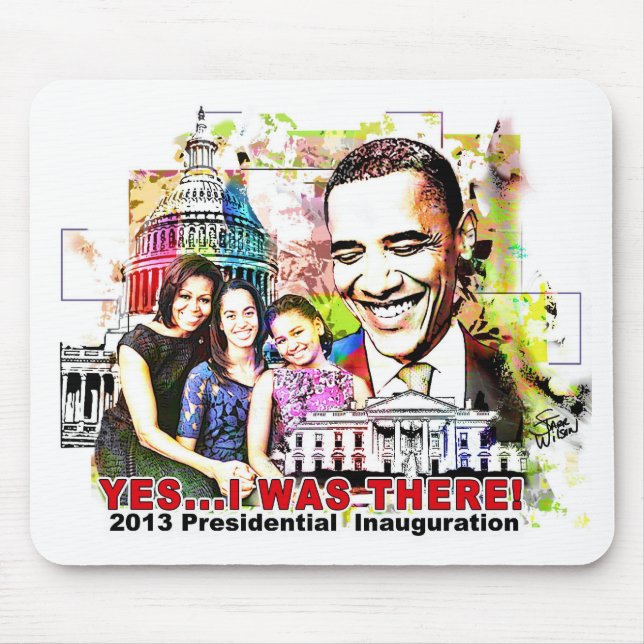 Obamas 2013 Präsidenteneinweihungs-Mausunterlage Mousepad (Vorne)