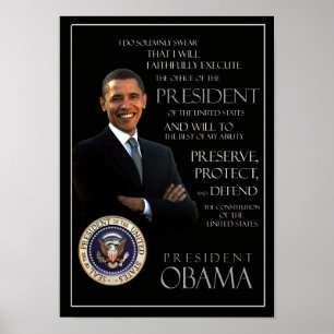 Obamas Amtseid Poster