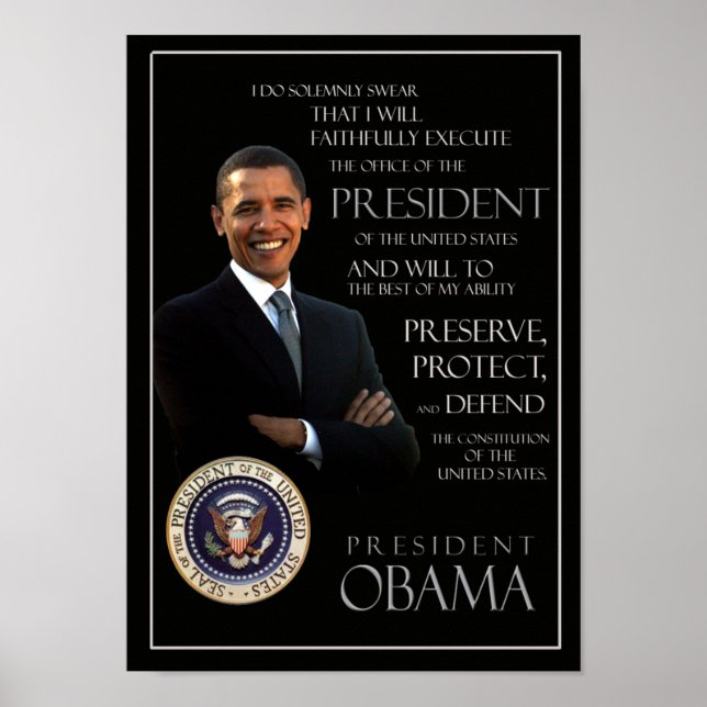Obamas Amtseid Poster (Vorne)