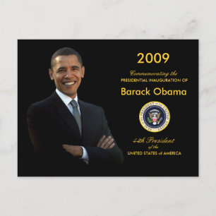 Obamas Amtseinführung Party Einladung Postkarte