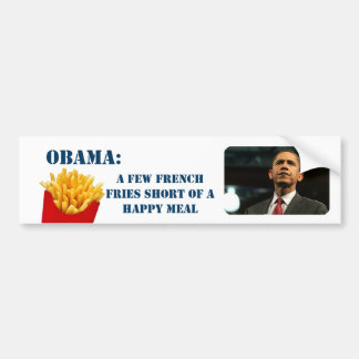 Obamas einige Pommes-Frites kurz von einer Autoaufkleber