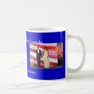 Obamas in der wahren Klasse und in der Anmut Kaffeetasse
