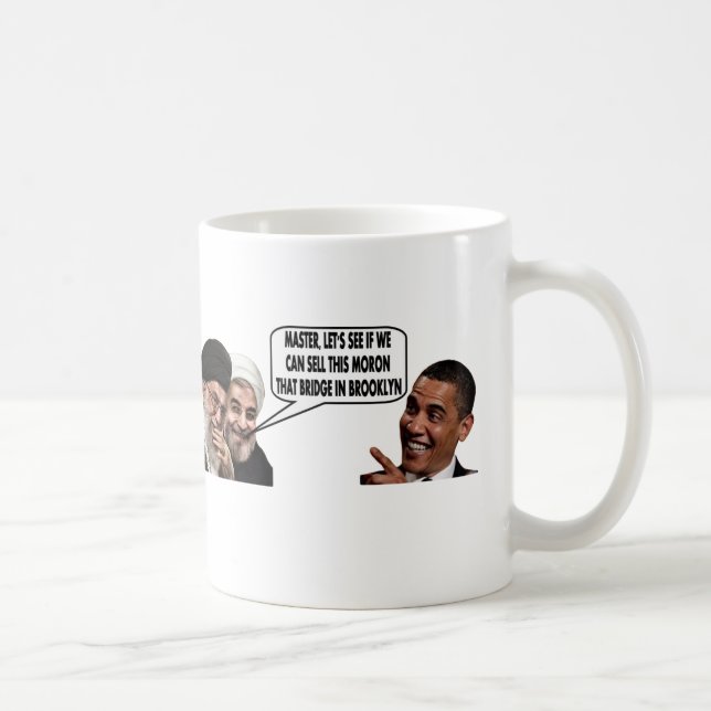 OBAMAS IRANISCHES GESCHÄFT KAFFEETASSE (Rechts)