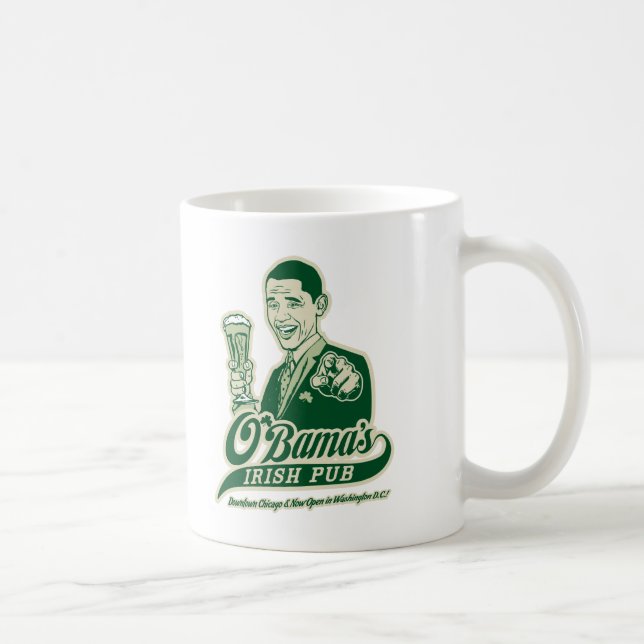 Obamas irische Kneipe Kaffeetasse (Rechts)