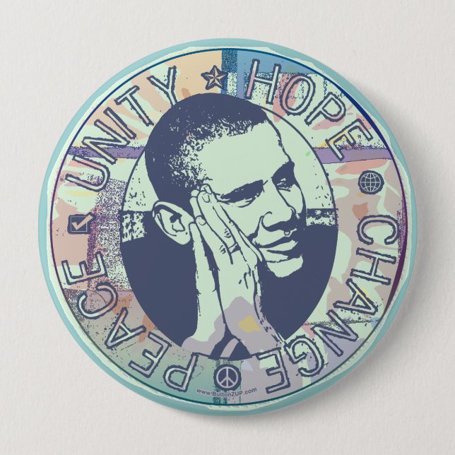 Obamastarker Traumknopf Button (Vorderseite)