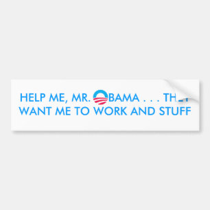 obamasymbol, HELFEN MIR, Herrn OBAMA… SIE WA… Autoaufkleber