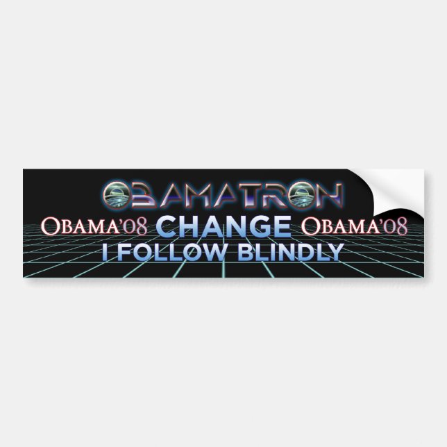 Obamatron Autoaufkleber (Vorne)