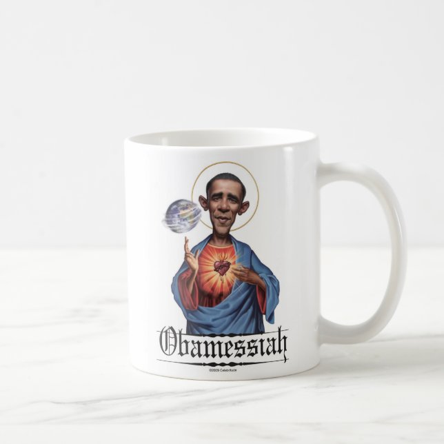 Obamessiah Tasse (Rechts)