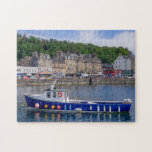 Oban Port Scotland Fishing Boat Sea Travel<br><div class="desc">Dieses atemberaubende Puzzle zeigt das historische Dorf Oban in Schottland mit einem Fischerboot im Vordergrund #oban #scotland #fun #stockstopffers #games</div>