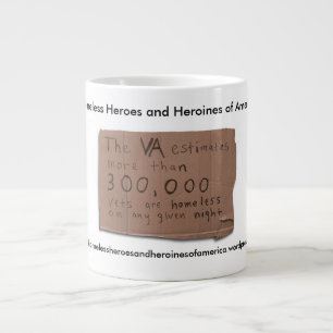 Obdachlose Helder und Heldinnen der Jumbo-Tasse