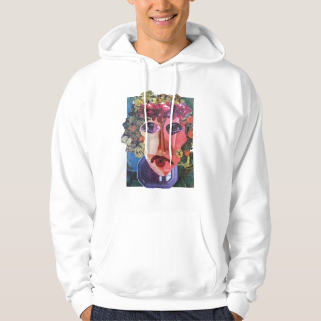 Obdachlose Leute Damen-Flower Power Helping Hoodie (Vorderseite)