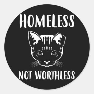 Obdachlose TNR-Falle Neuter Release Feral Cat Runder Aufkleber