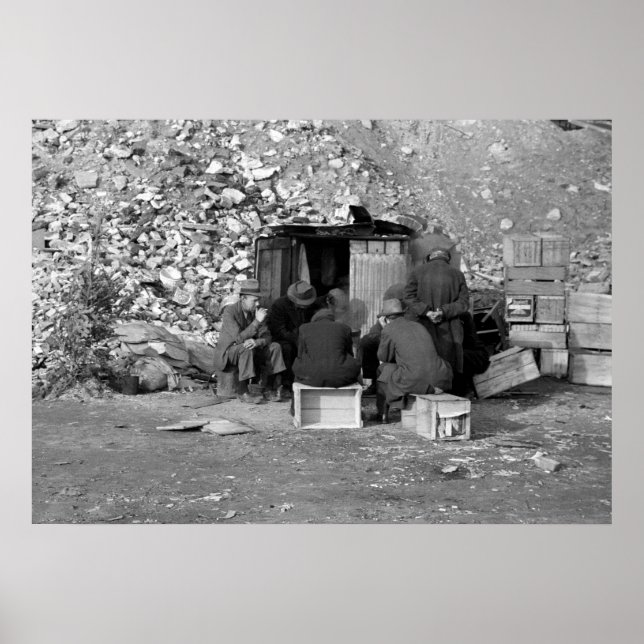 Obdachlose und Arbeitslose 1938 Poster (Vorne)