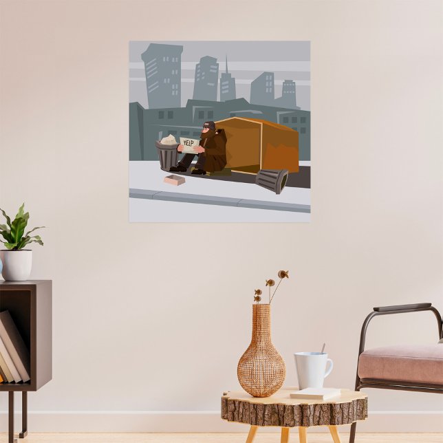 Obdachloser Poster (Von Creator hochgeladen)