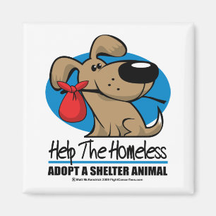 Obdachloses Haustier Magnet