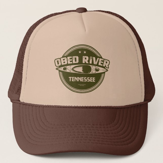 Obed River Tennessee Kayaking Truckerkappe (Vorderseite)