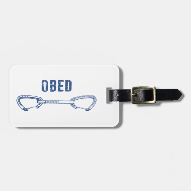 Obed Rock Climbing Quickdraw Gepäckanhänger (Vorderseite horizontal)