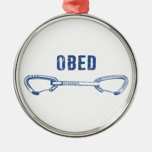 Obed Rock Climbing Quickdraw Ornament Aus Metall