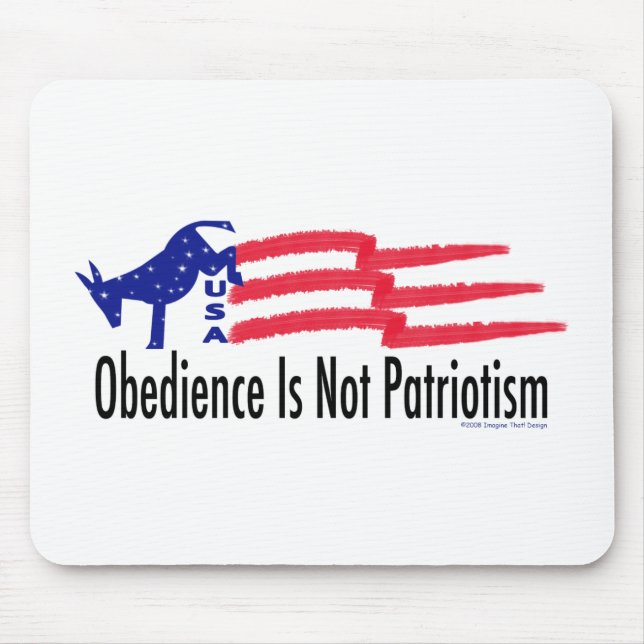 Obedience Patriotismus Mousepad (Vorne)