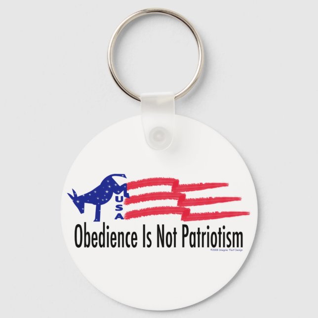 Obedience Patriotismus Schlüsselanhänger (Vorderseite)