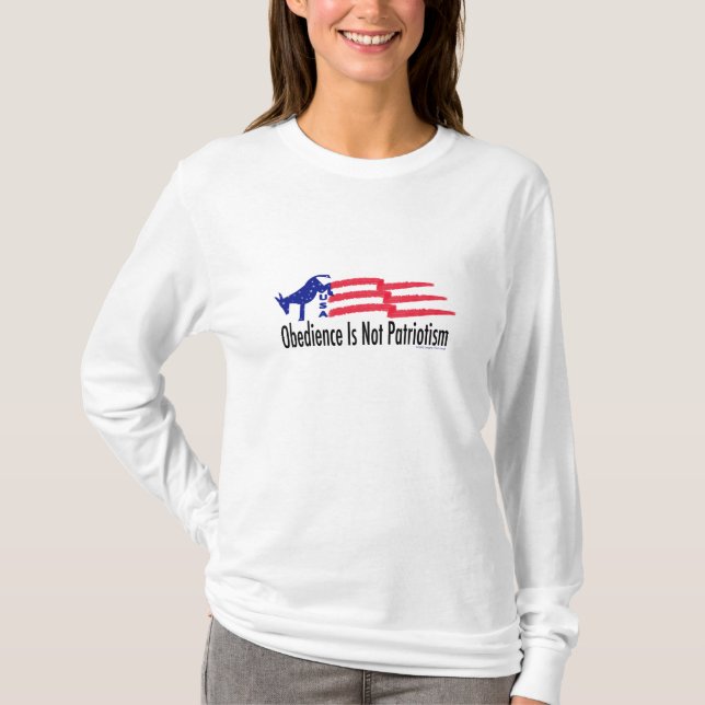 Obedience Patriotismus T-Shirt (Vorderseite)