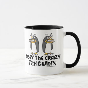 Obéissez les tasses folles de pingouins -