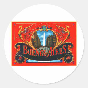 Obelisco firulete runder aufkleber